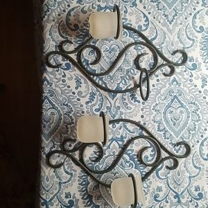 Metal wall sconces